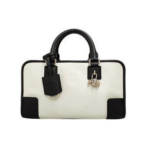 Loewe Amazona 28 Panda Handbag White x Black